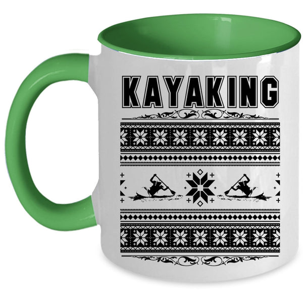 Make An Ugly Christmas Coffee Mug, Kayaking Accent Mug