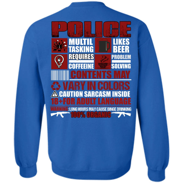 Likes Beer T Shirt, I Love Police Sweatshirt