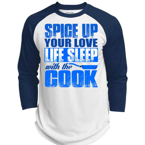 Life Sleep With The Cook T Shirt, I Love Cooking T Shirt, Awesome T-Shirts  (Polyester Game Baseball Jersey)