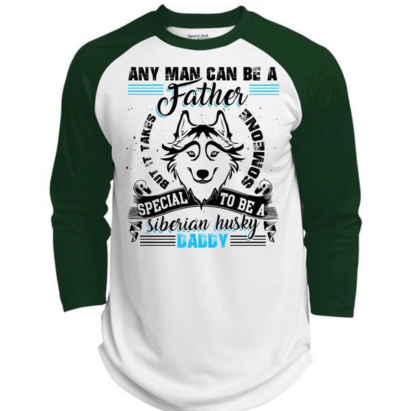 Any Man Can Be A Father T Shirt, I Love Dog T Shirt, Awesome T-Shirts  (Polyester Game Baseball Jersey)