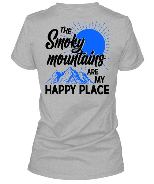The Smoky Mountains Are My Happy Place T Shirt, I Love Hiking T Shirt