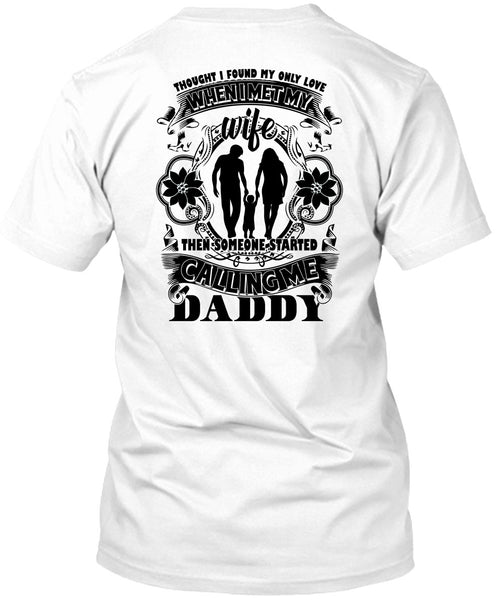 A black t-shirt with the shopify logo