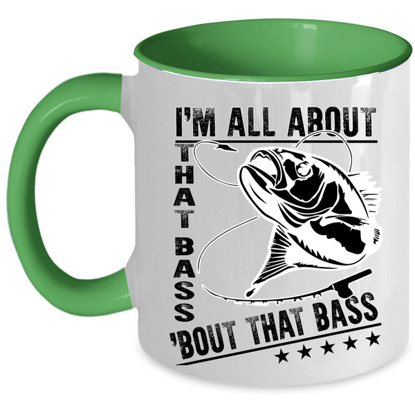 Funny Gift For Dad Coffee Mug, Awesome Fishing Accent Mug