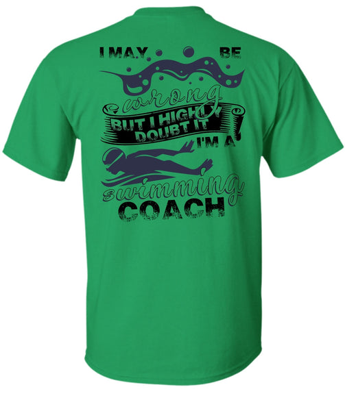 I'm A Swimming Coach T Shirt, I Love Swimming T Shirt