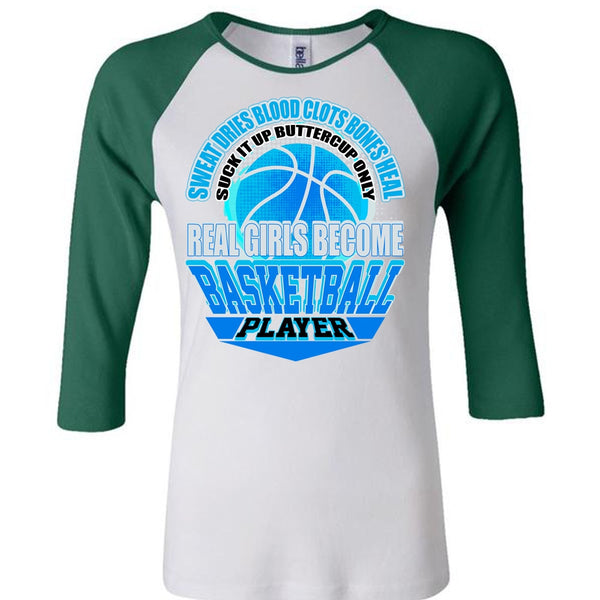 Real Girls Become Basketball Player T Shirt, I Love Basketball T Shirt, Awesome T-Shirts