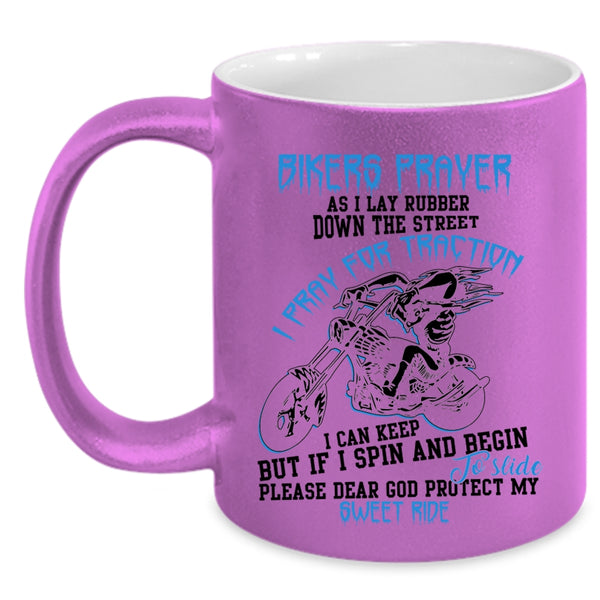 Awesome Gift For Bikers Coffee Mug, Bikers Prayer Accent Mug