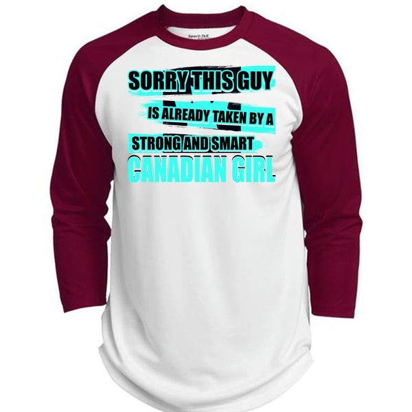 Strong And Smart Canadian Girl T Shirt, I Love Lady T Shirt, Awesome T-Shirts  (Polyester Game Baseball Jersey)