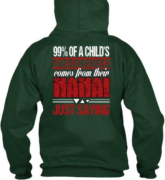 Nana Just Saying T Shirt, Child's Awesomeness T Shirt
