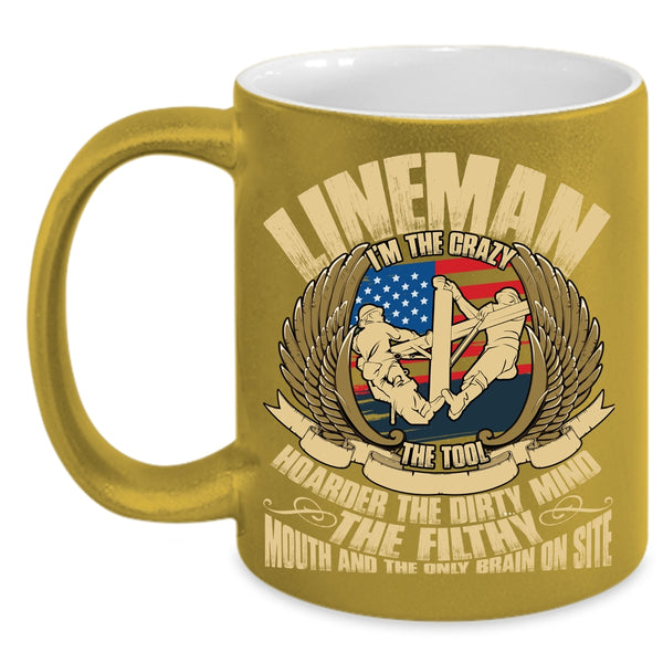 Lineman Coffee Mug, Awesome Gift For Linemans Coffee Cup