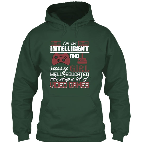 I'm An Intelligent T Shirt, Sasy Girl Well-Educated T Shirt