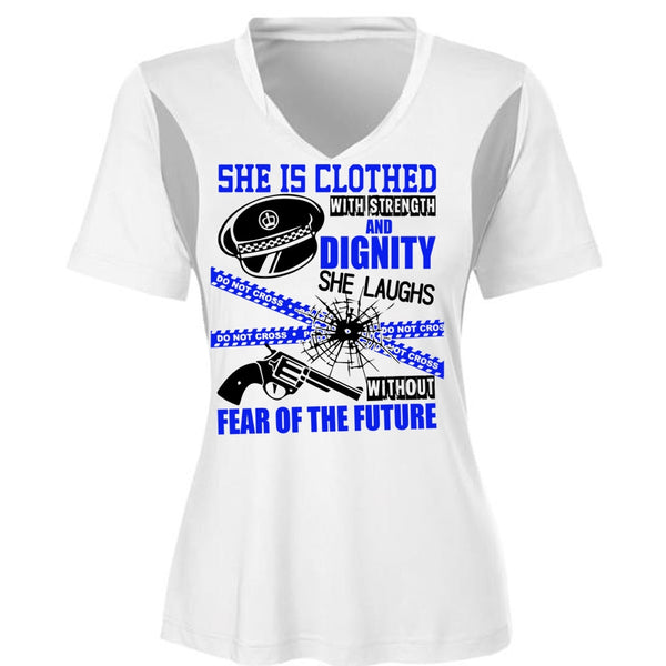 She Is Clothed With Strength T Shirt, I Love Police T Shirt, Awesome T-Shirts