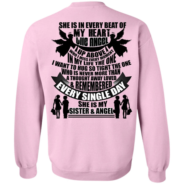 I Love Sister T Shirt, She Is My Sister And Angel Sweatshirt