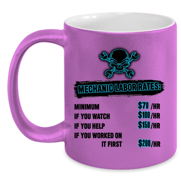 Awesome Mechancis Coffee Mug, Mechanic Labor Rates Accent Mug