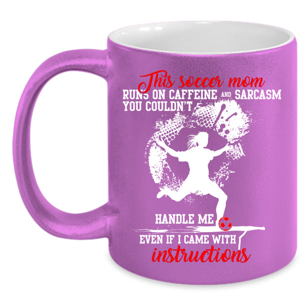 Cute Soccer Mom Coffee Mug, Funny Gift For Mom Coffee Cup