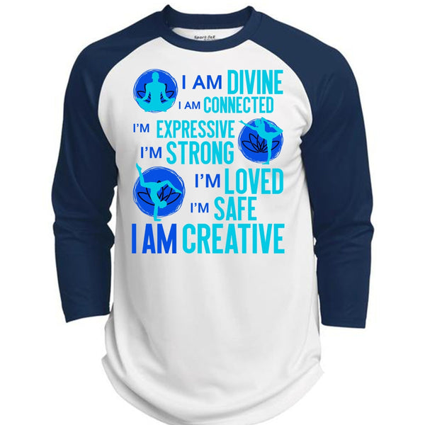 I Am Creative T Shirt, I Love Yoga T Shirt, Awesome T-Shirts  (Polyester Game Baseball Jersey)
