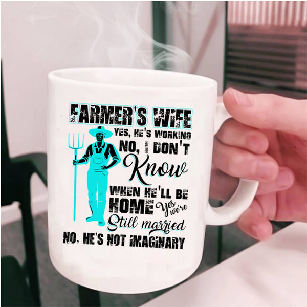Cool Gift For Farmer's Wife Coffee Mug, Farmer's Wife Cup
