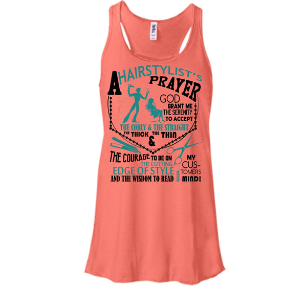 A Hair Stylist's Prayer T Shirt, Coolest Hair Stylist Tank Top