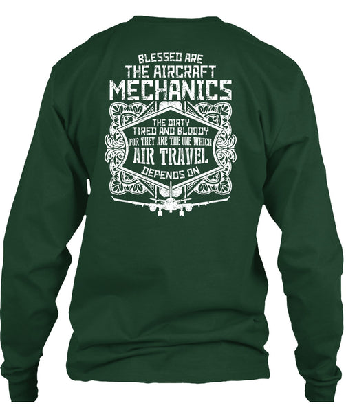 Blessed Are The Aircraft Mechanics T Shirt, Air Travel T Shirt