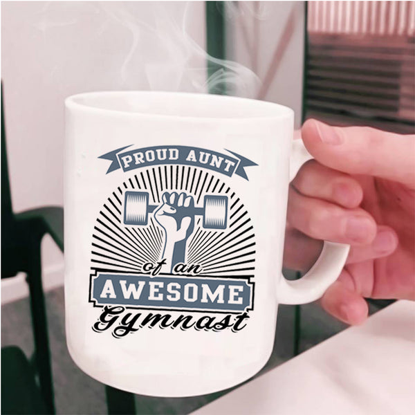 Awesome Gymnast Coffee Mug, Proud Aunt Of An Awesome Gymnast Cup