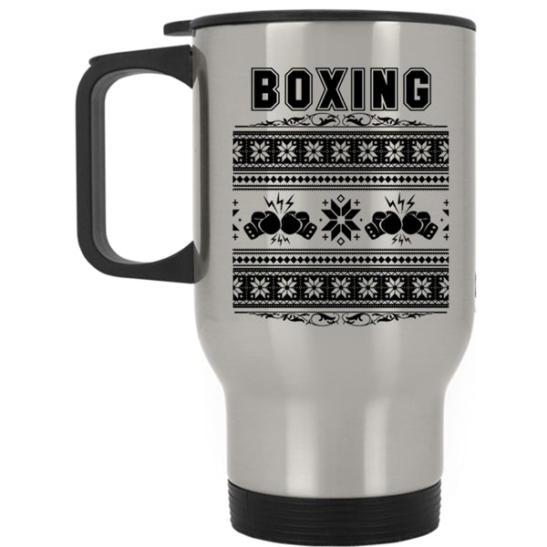 Funny Christmas Travel Mug, Boxing Mug