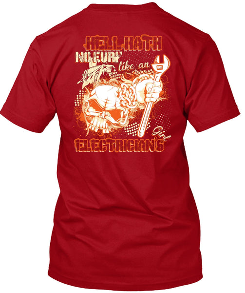 Like An Electrician's Girl T Shirt, Being An Electrician T Shirt