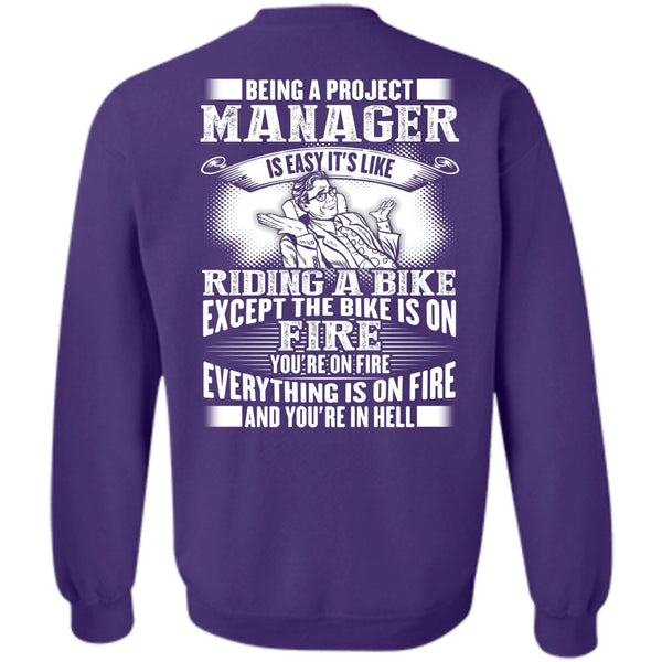 Riding A Bike T Shirt, I Love Manager Sweatshirt