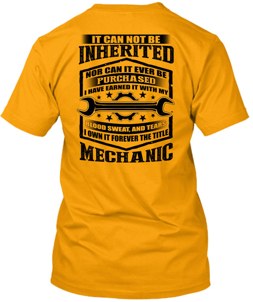 It Forever The Title Mechanic T Shirt, I Love Mechanic T Shirt