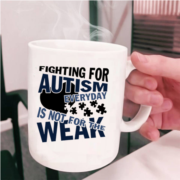 Cute Autism Child Coffee Mug, Fighting For Autism Everyday Cup