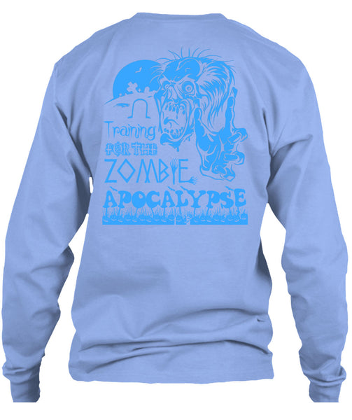 Training For The Zombie Apocalypse T Shirt, Wait For Halloween T Shirt