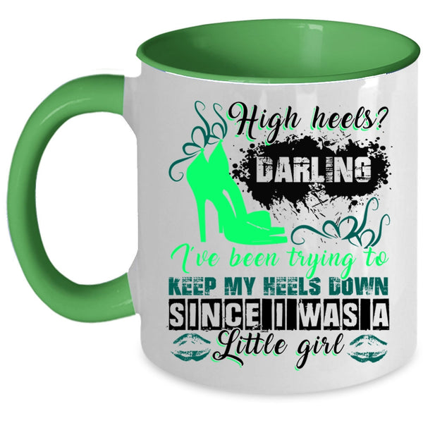 Cute Gift For My Daughter Coffee Mug, I Was A Little Girl Accent Mug