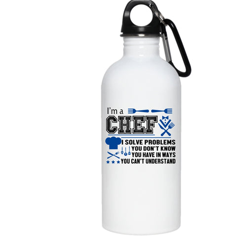 I'm A Chef 20 oz Stainless Steel Bottle,Cool Gift For Kitchener Outdoor Sports Water Bottle