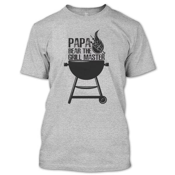 Papa Bear The Grill Master T Shirt, Gift For Papa T Shirt