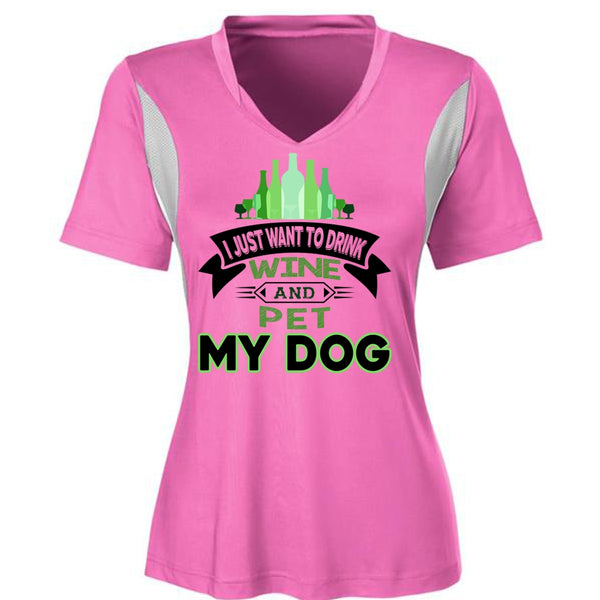 I Just Want To Drink Wine And Pet My Dog T Shirt, Favorite T Shirt