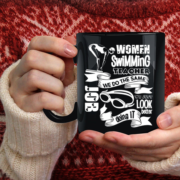 Women Swimming Teacher Coffee Mug, Cute Gift For Swimming Teacher Coffee Cup