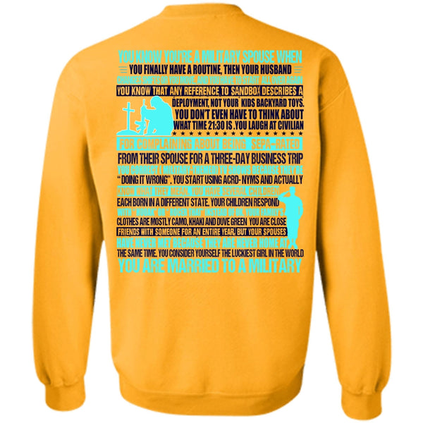 I Love Veteran T Shirt, You Are Married To A Military Sweatshirt