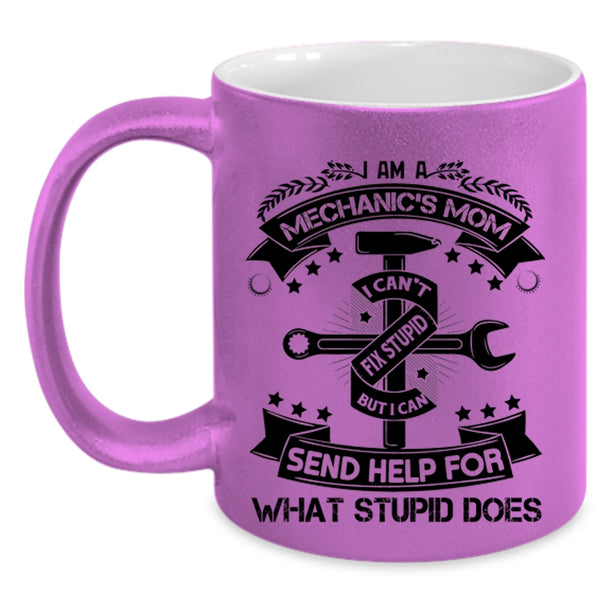 Awesome Mechanic's Mom Coffee Mug, I Am A Mechanic's Mom Accent Mug