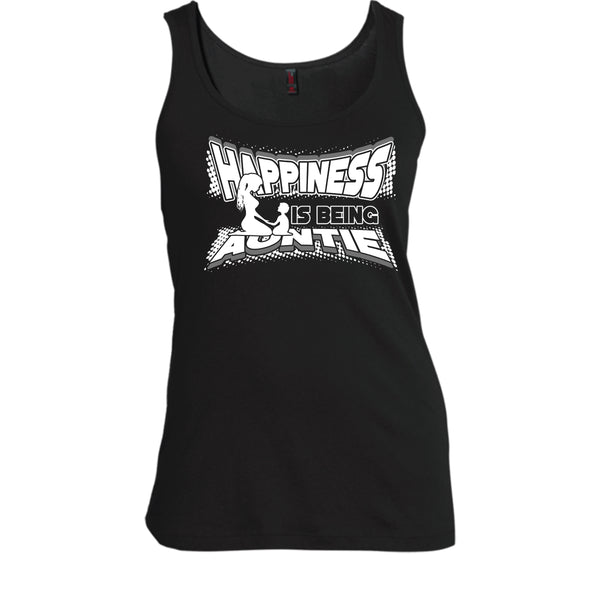 Happiness Is Being Autie T Shirt, Coolest Auntie Tank Top