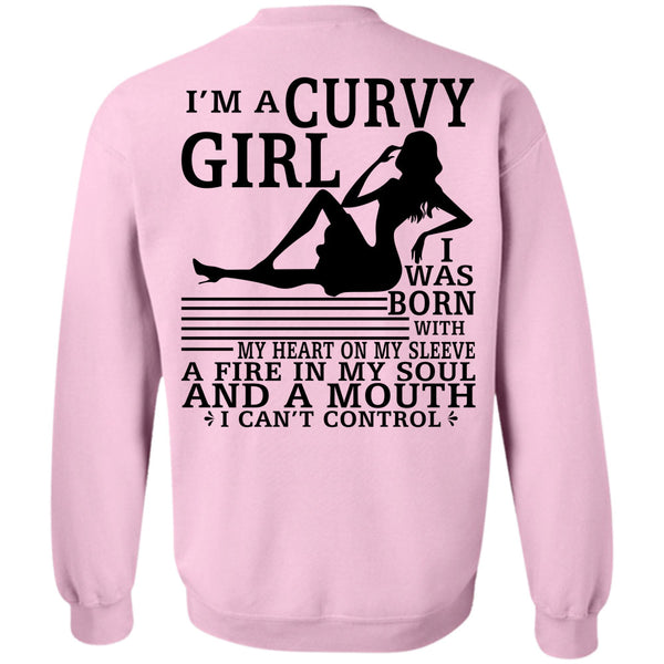 Being A Lady T Shirt, I'm A Curvy Girl Sweatshirt