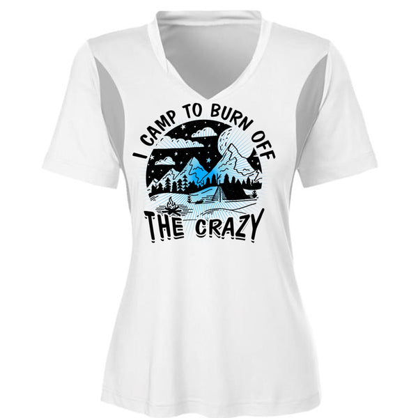 I Camp To Burn Off The Crazy T Shirt, I Love Camping T Shirt, Awesome T-Shirts