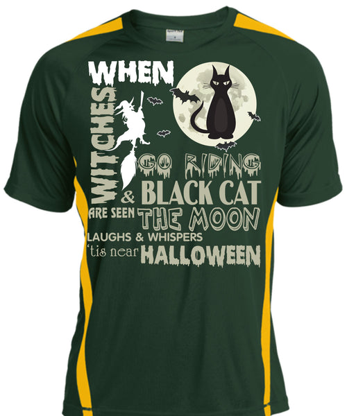 Go Riding And Black Cat Are Seen The Moon T Shirt, Tis Near Halloween T Shirt, Cool Shirt