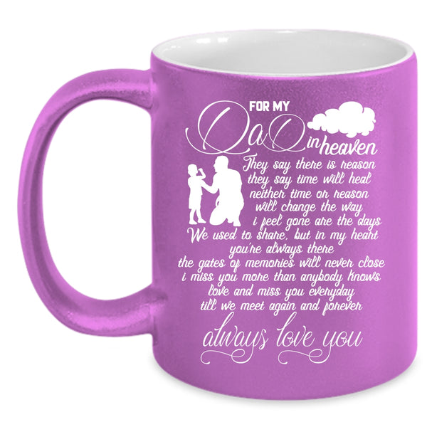 For My Dad In Heaven Coffee Mug, Cool Gift For My Children Coffee Cup