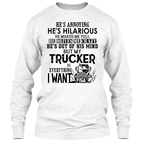 My Trucker Is Everything T Shirt, Coolest Trucker T Shirt