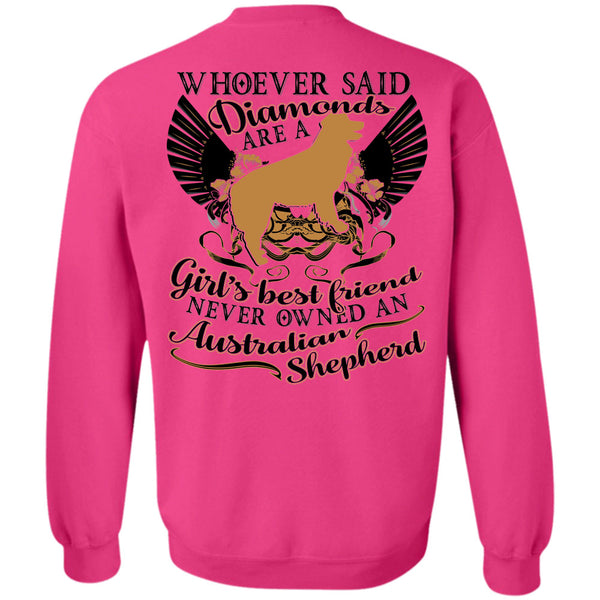 I Love My Dog T Shirt, Diamonds Are A Girl's Best Friend Sweatshirt