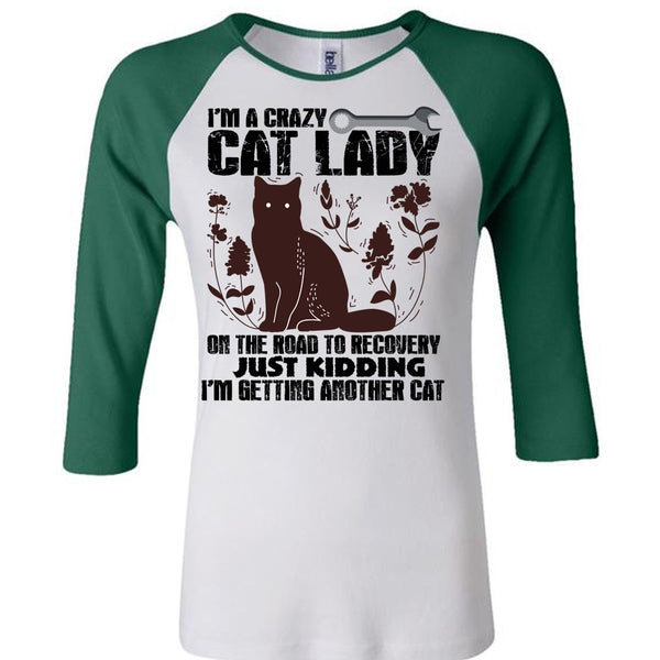 I'm A Crazy Cat Lady On The Road T Shirt, I Love My Cat T Shirt, Awesome T-Shirts