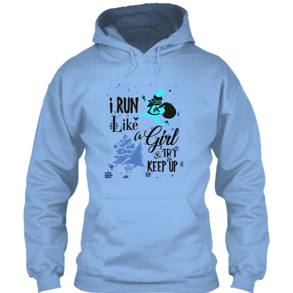 I Run Like A Girl T Shirt, Coolest Runner Merry Christmas T Shirt