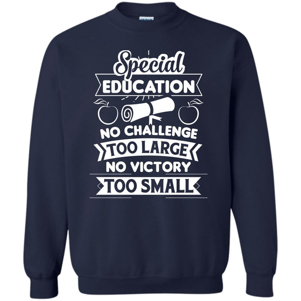 Special Education No Victory Too Small T Shirt, Teacher's Day T Shirt Sweatshirt