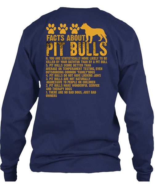 Facts About Pit Bulls T Shirt, There Are No Bad Dogs T Shirt