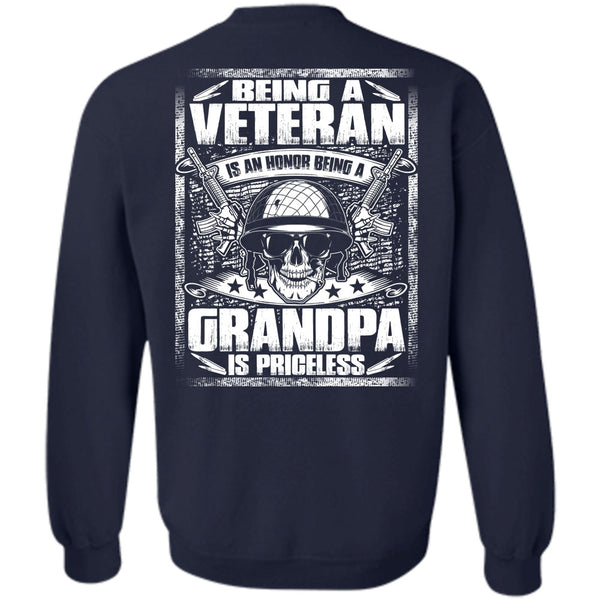 Grandpa Is Priceless T Shirt, I Love Veteran Sweatshirt
