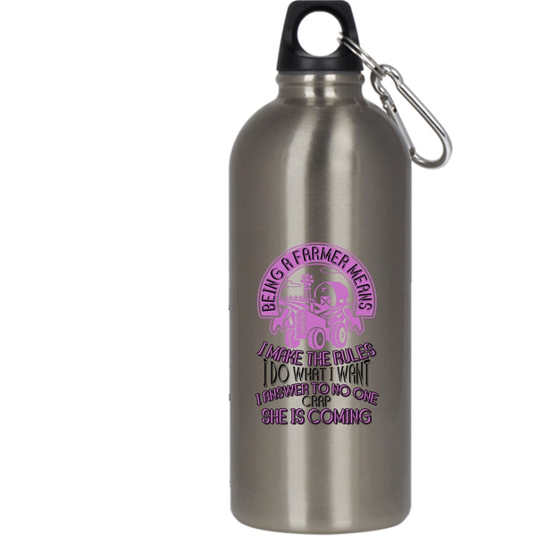 Being A Farmer 20 oz Stainless Steel Bottle,Best Farmer Ever Outdoor Sports Water Bottle
