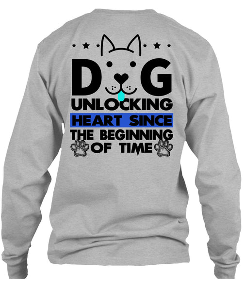 Dog Unlocking Heart T Shirt, I Love My Dog T Shirt